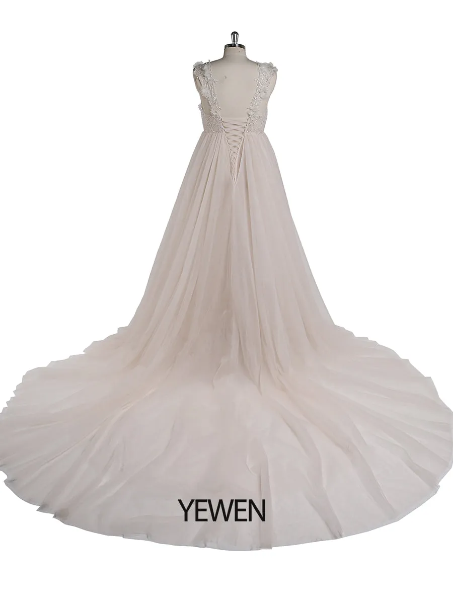 3D Floral Sequins Lace Evening Prom Dress Elegant Sleeveless Maxi Dresses Maternity Photoshoot Gowns