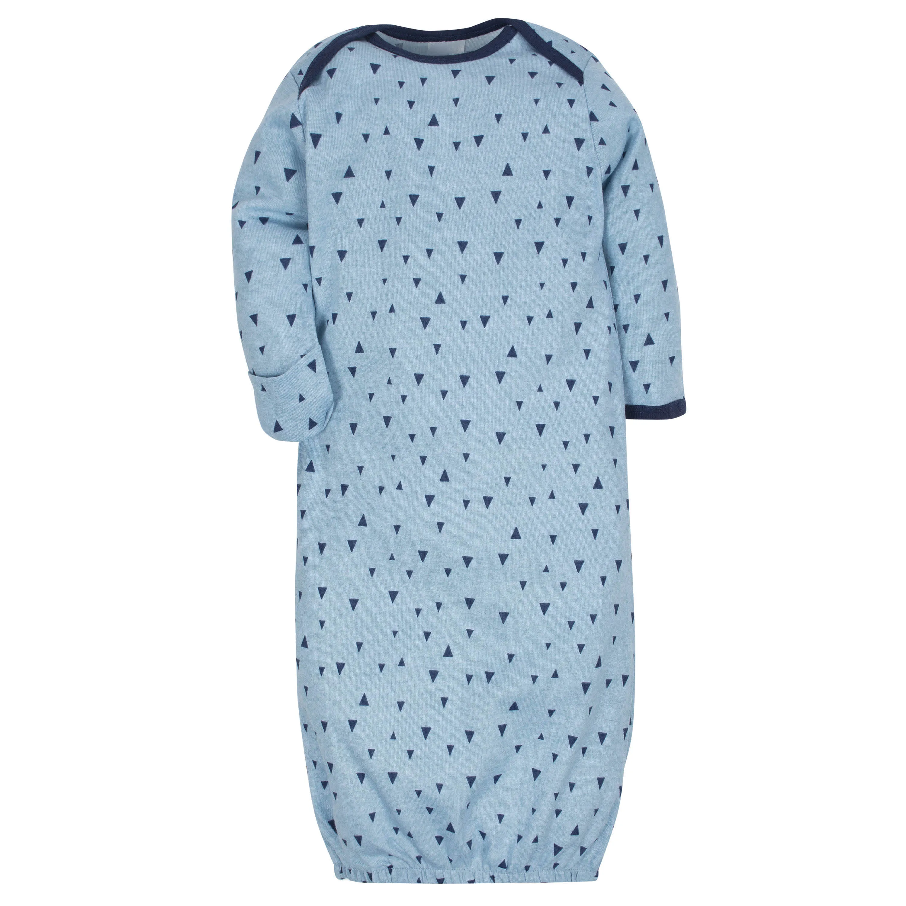 4-Pack Tiger & Hedgehog Baby Boys Gowns