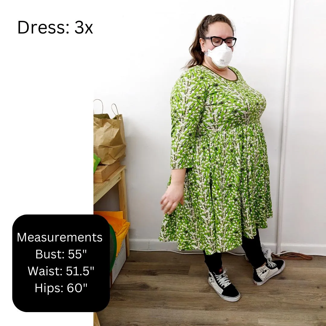 Adult's Hiding Long Sleeve Dress With Gathered Skirt - 2 Left Size 4XL