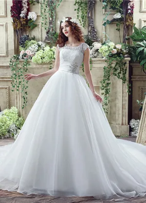 Ball Gown Wedding Dresses With Rhinestones