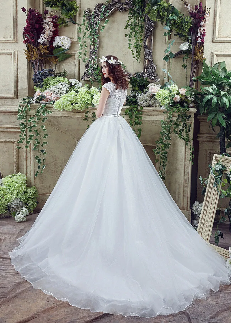 Ball Gown Wedding Dresses With Rhinestones