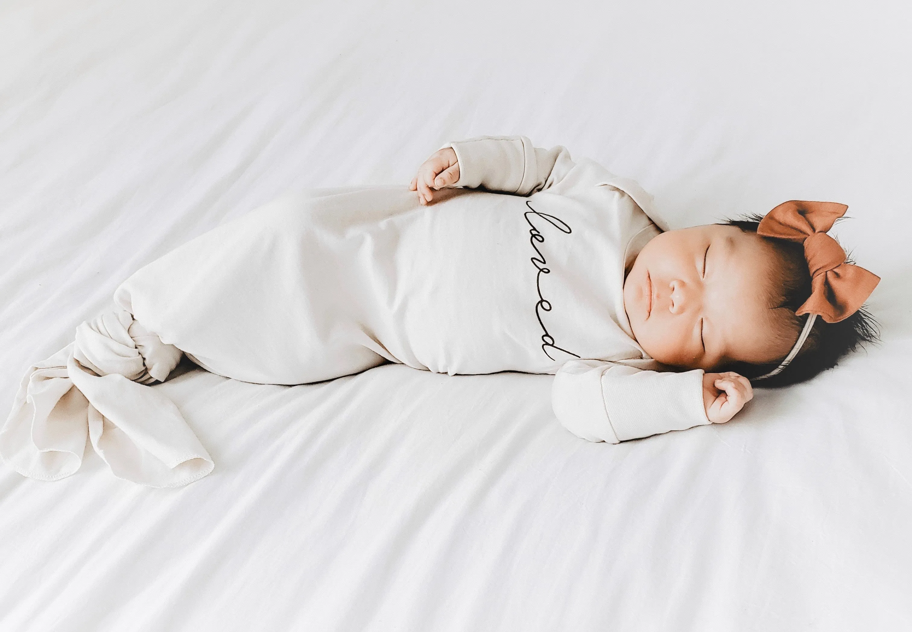 Charley the Giraffe | Organic Knot Gown | Gender Neutral
