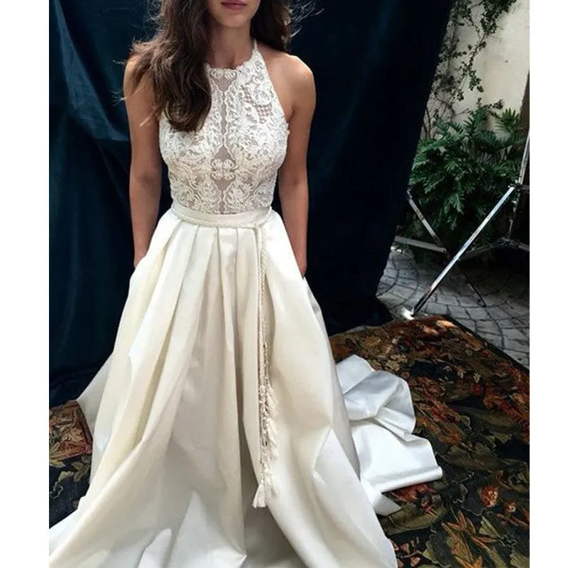 Charming Lace Top Long Impressive Affordable Prom Dress, BG51489