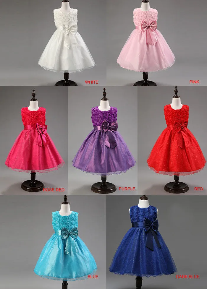 Charming Organza Flower Girl Dresses With Bowknot