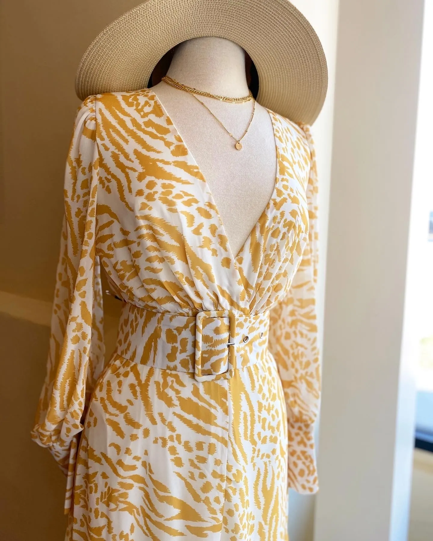 Chiffon Animal Print Maxi