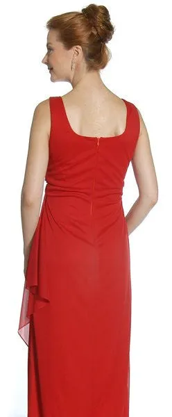 CLEARANCE - Juliet 2176 Semi Formal Dress V-Neck Wrap Skirt Rhinestone Strap