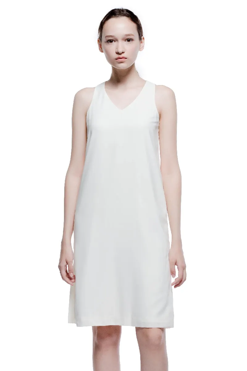 Daylight V neck Sleeveless Midi Dress
