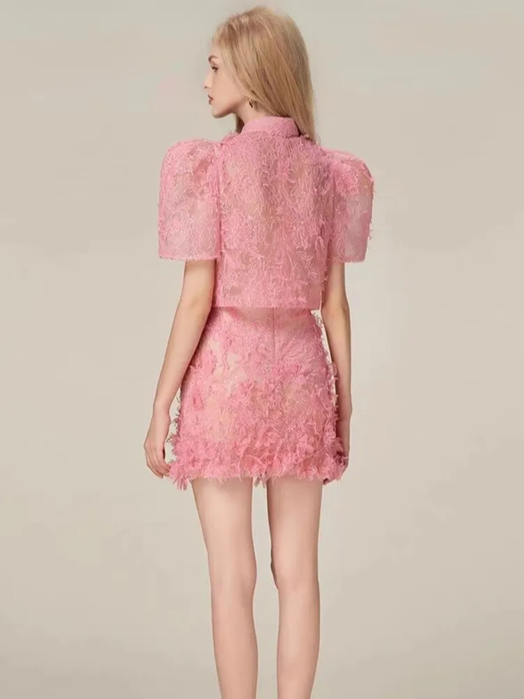 Deb Two-Piece Mini Skirt Set