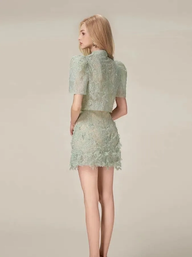 Deb Two-Piece Mini Skirt Set