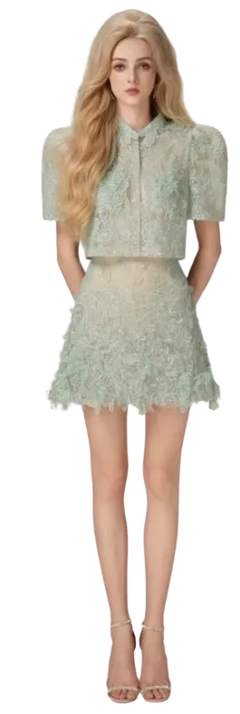 Deb Two-Piece Mini Skirt Set