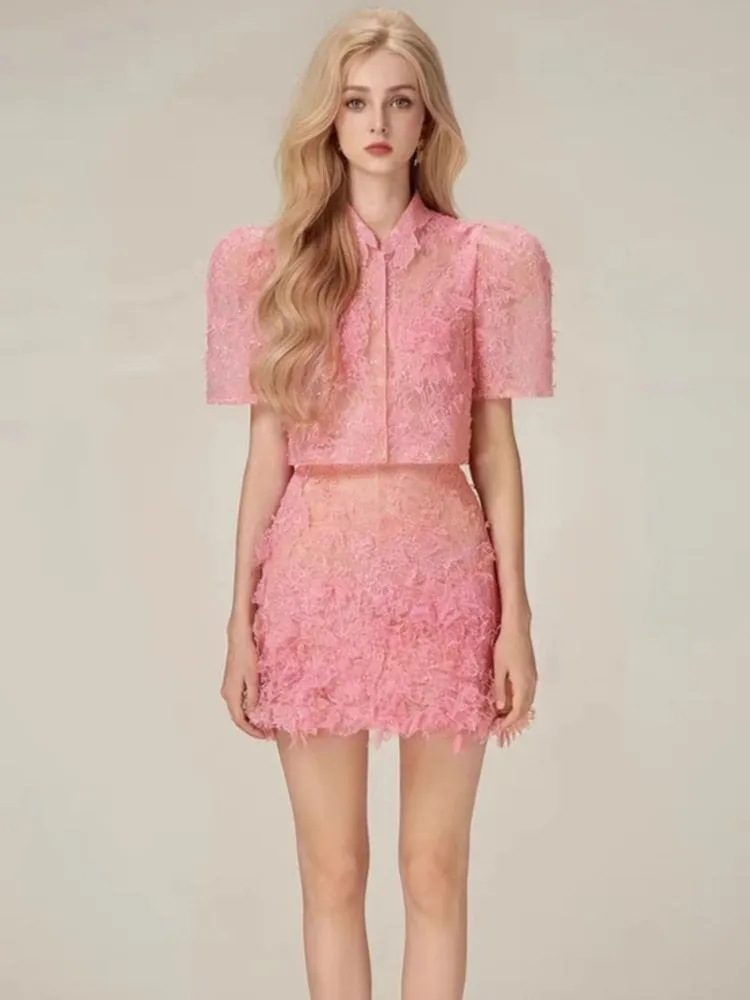 Deb Two-Piece Mini Skirt Set