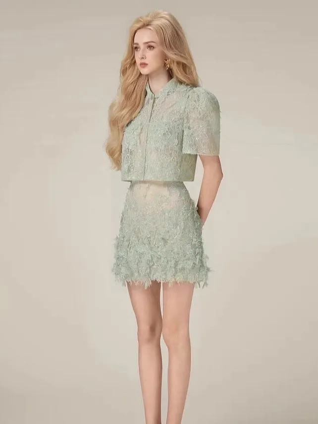 Deb Two-Piece Mini Skirt Set