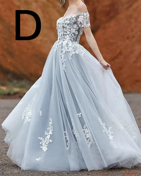 Delicate Lace Prom Dresses with Cap Sleeve Appliques Long Prom Gowns for Party