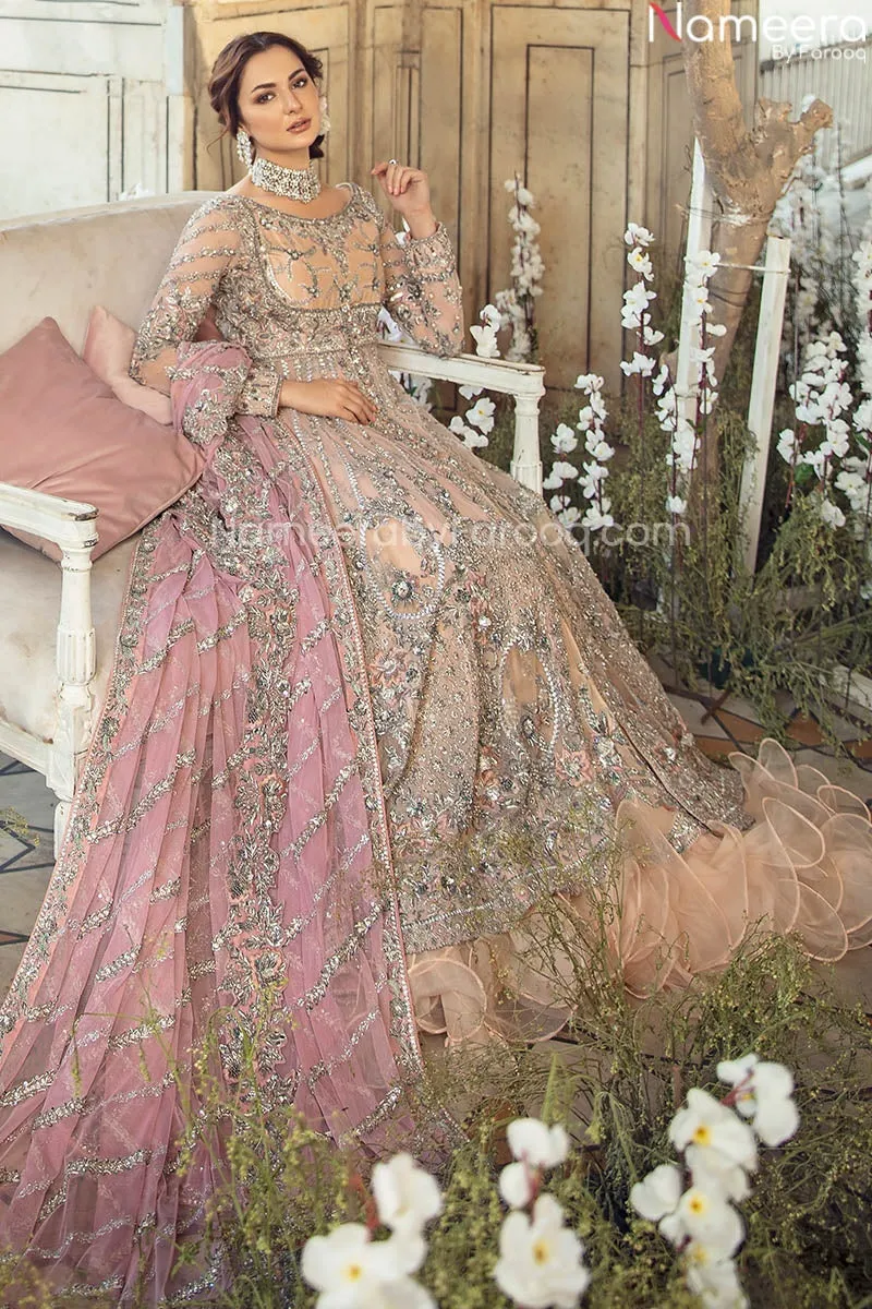 Designer Bridal Lehenga Gown Anarkali Dress #BN865
