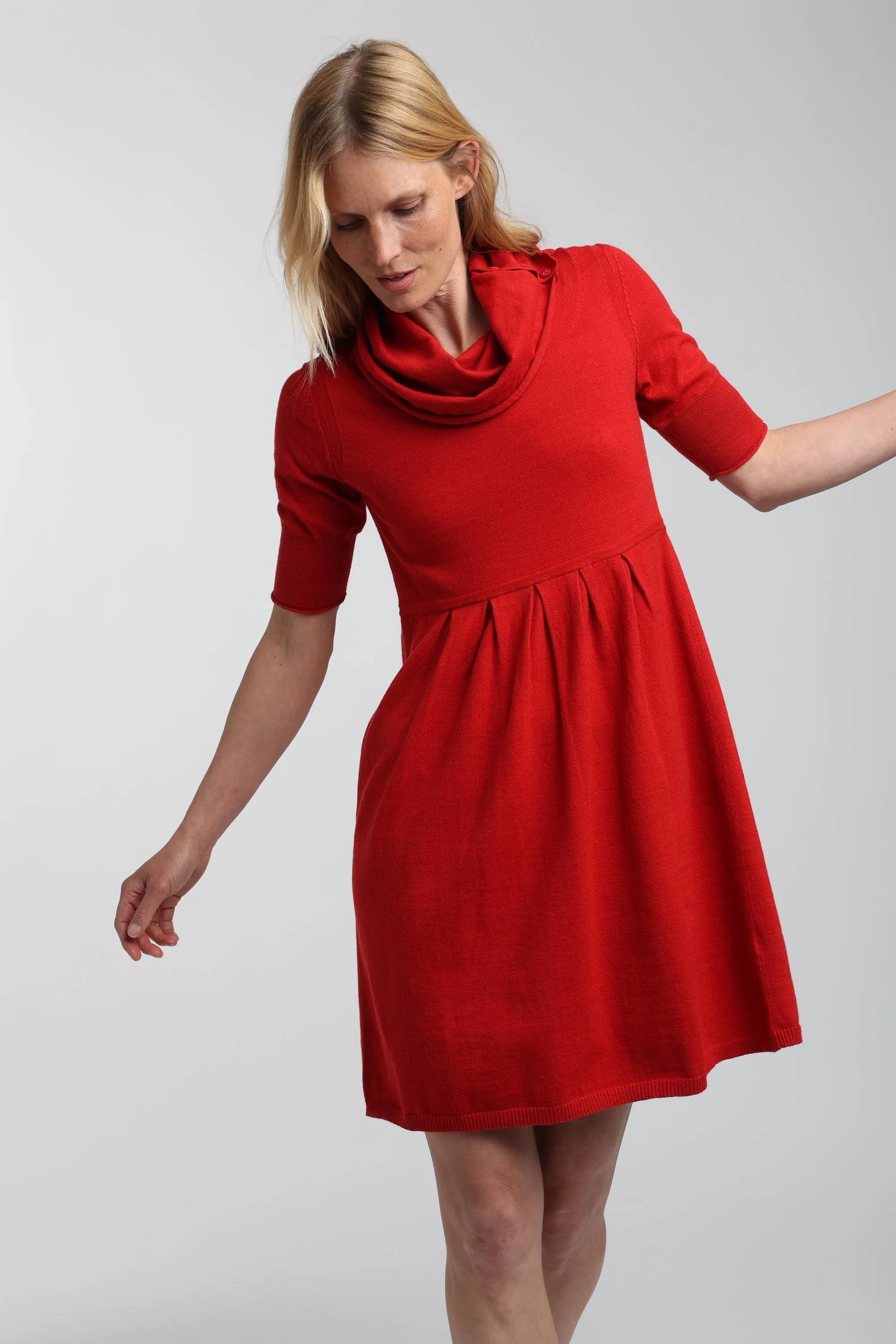 Drew Cowl Neck Mini Dress