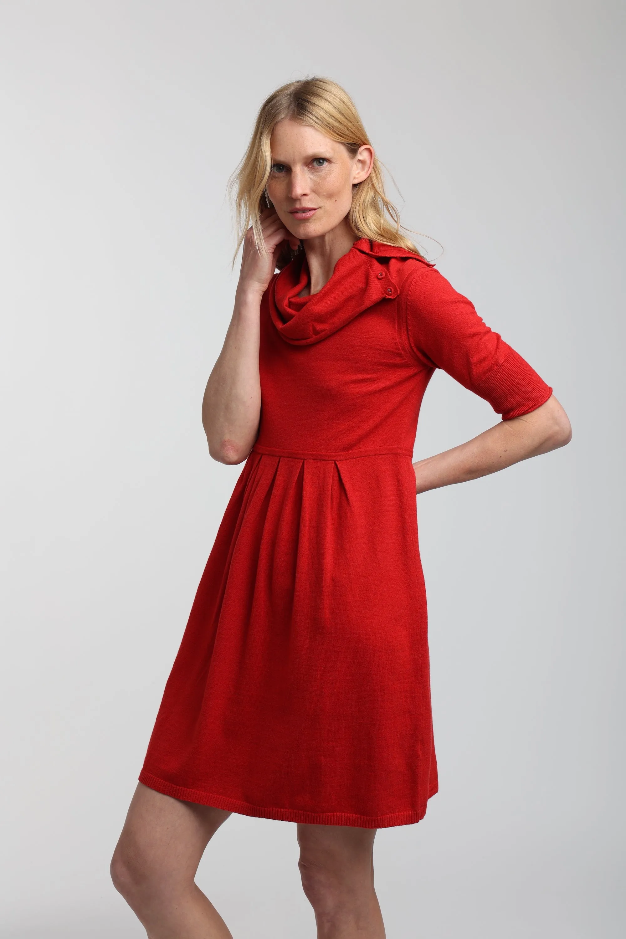 Drew Cowl Neck Mini Dress