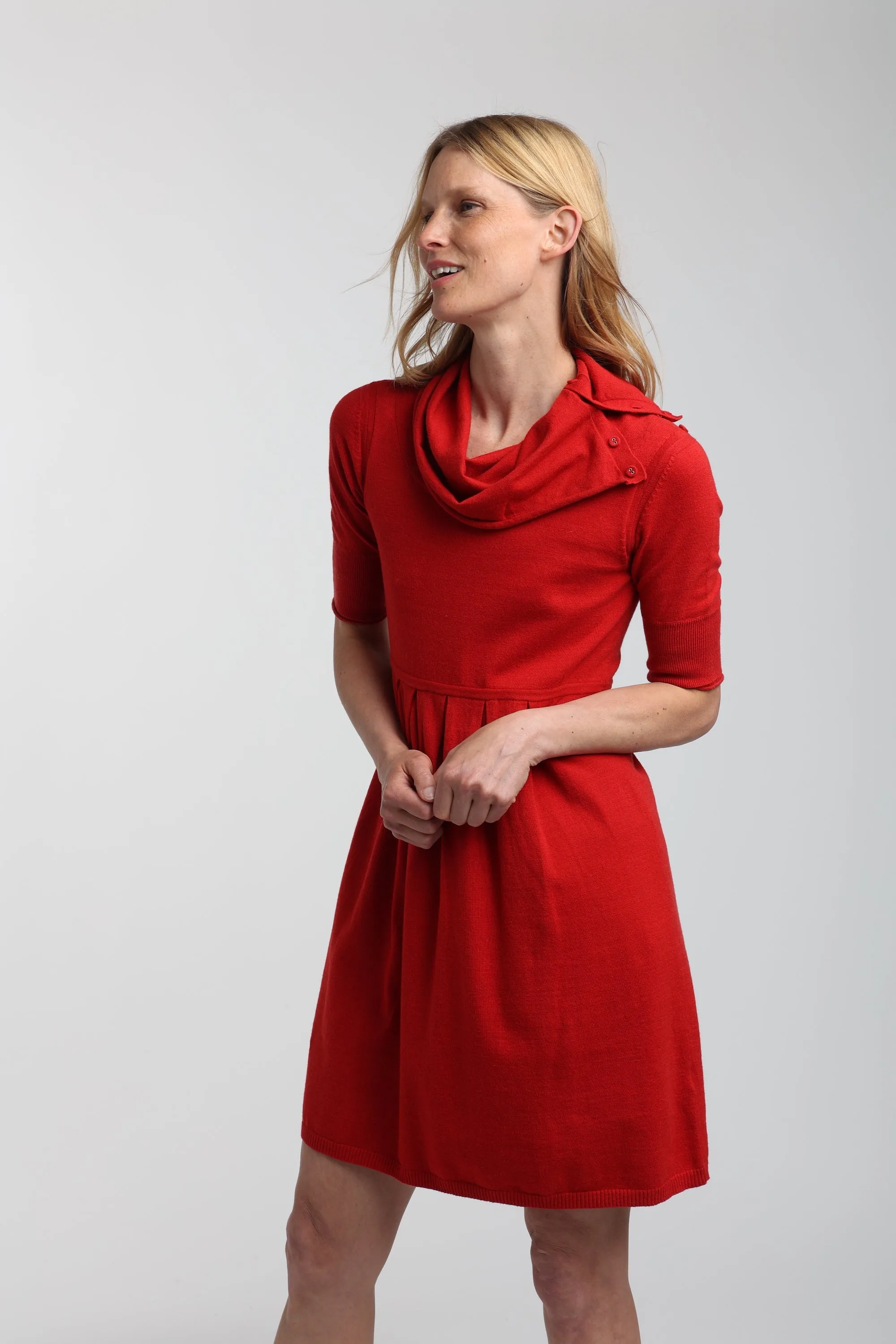 Drew Cowl Neck Mini Dress