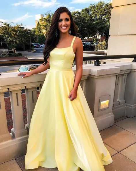 Elegant Hot Pink Prom Dresses Satin Ball Gown Modest Long Evening Gowns 2018 New