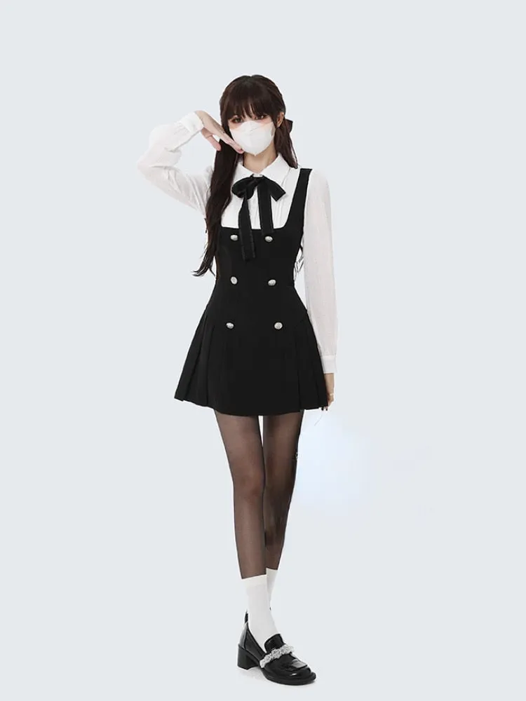 Elegant Short Fake Two Piece Party A Line Mini Dress