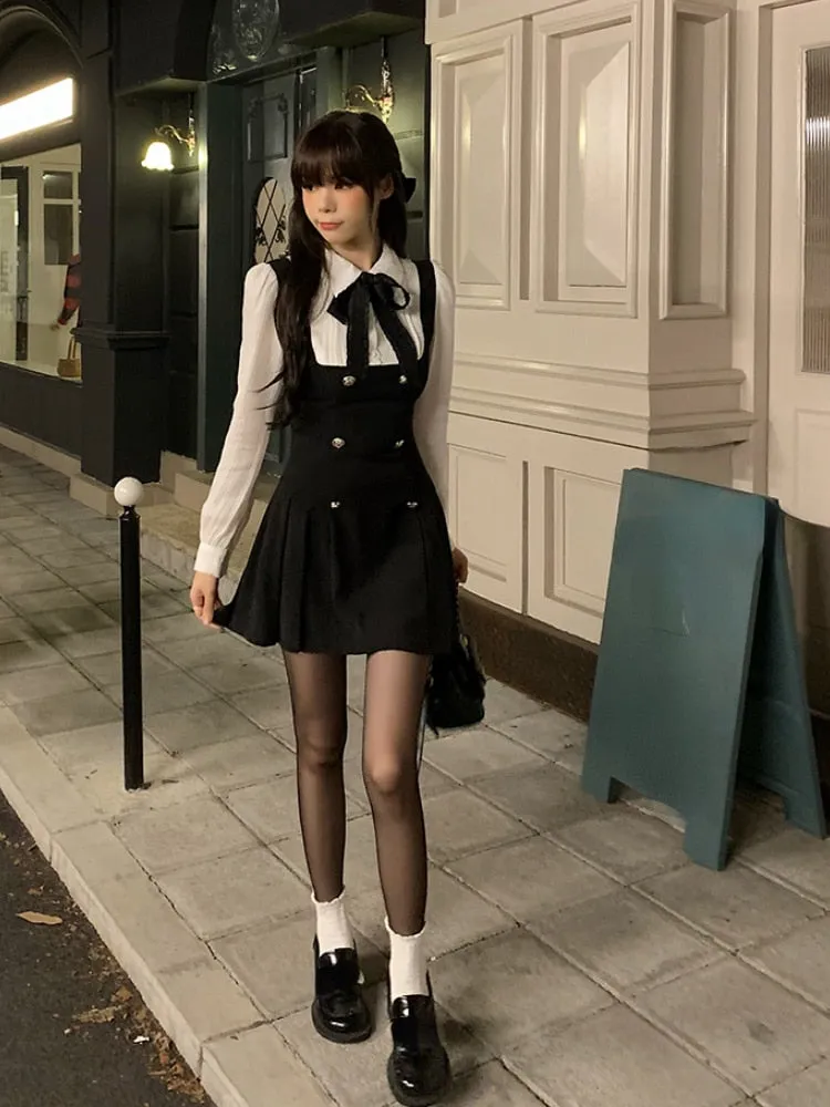 Elegant Short Fake Two Piece Party A Line Mini Dress