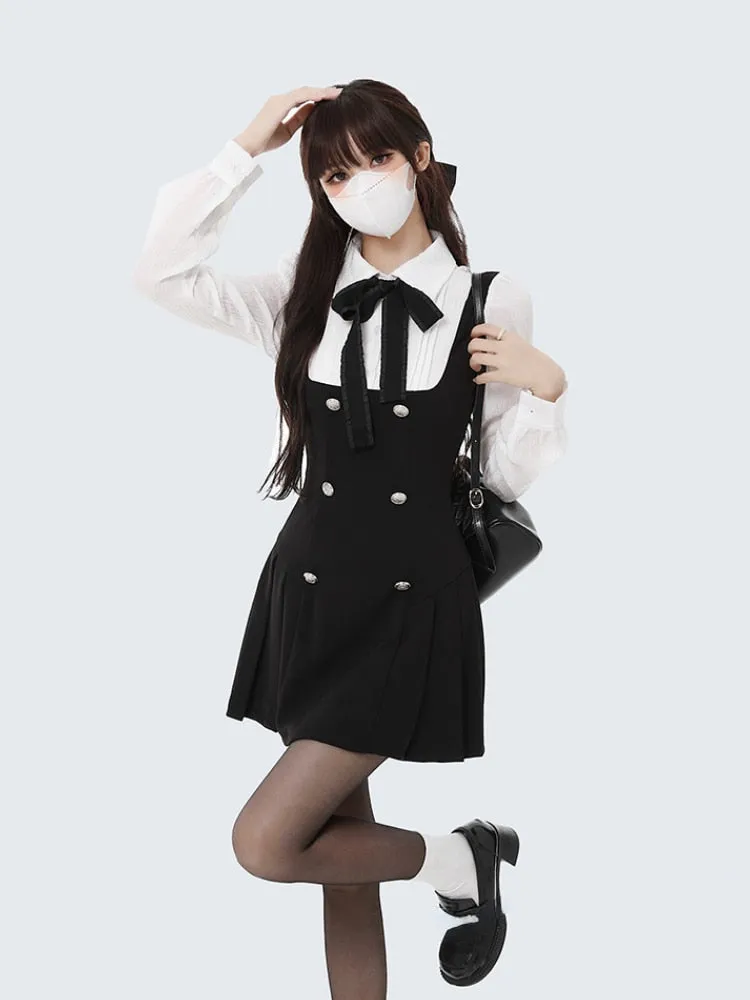 Elegant Short Fake Two Piece Party A Line Mini Dress