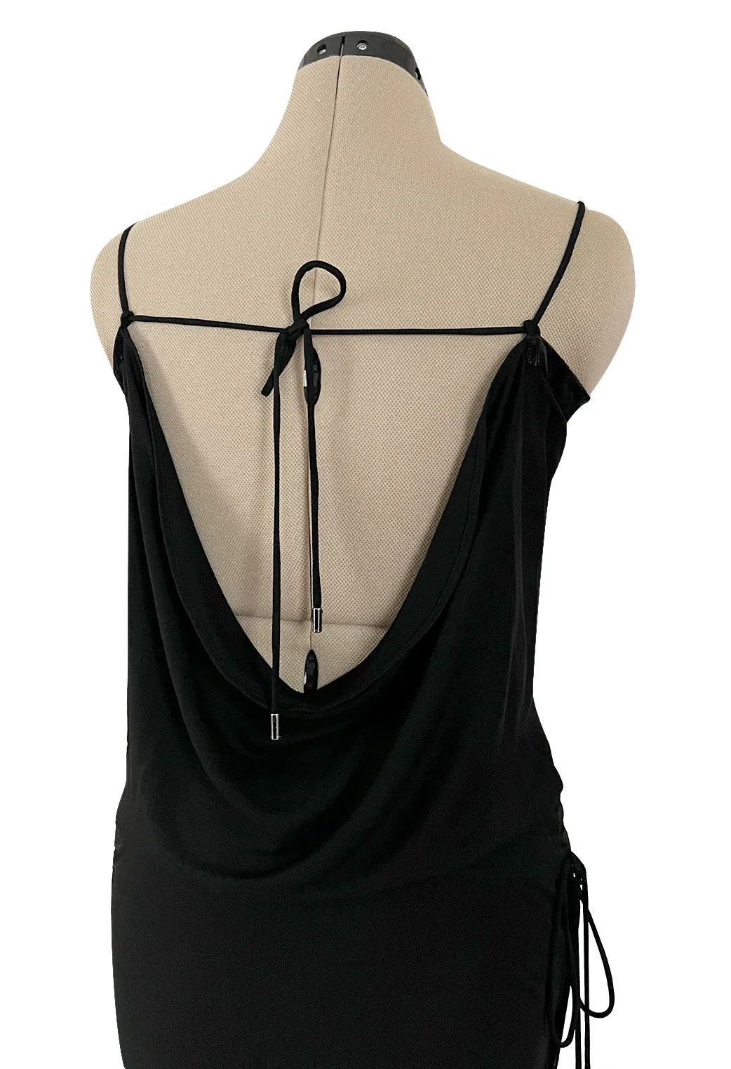 Fall 2009 Gucci by Frida Giannini Ad Campaign Black Jersey Draped Back Jumpsuit