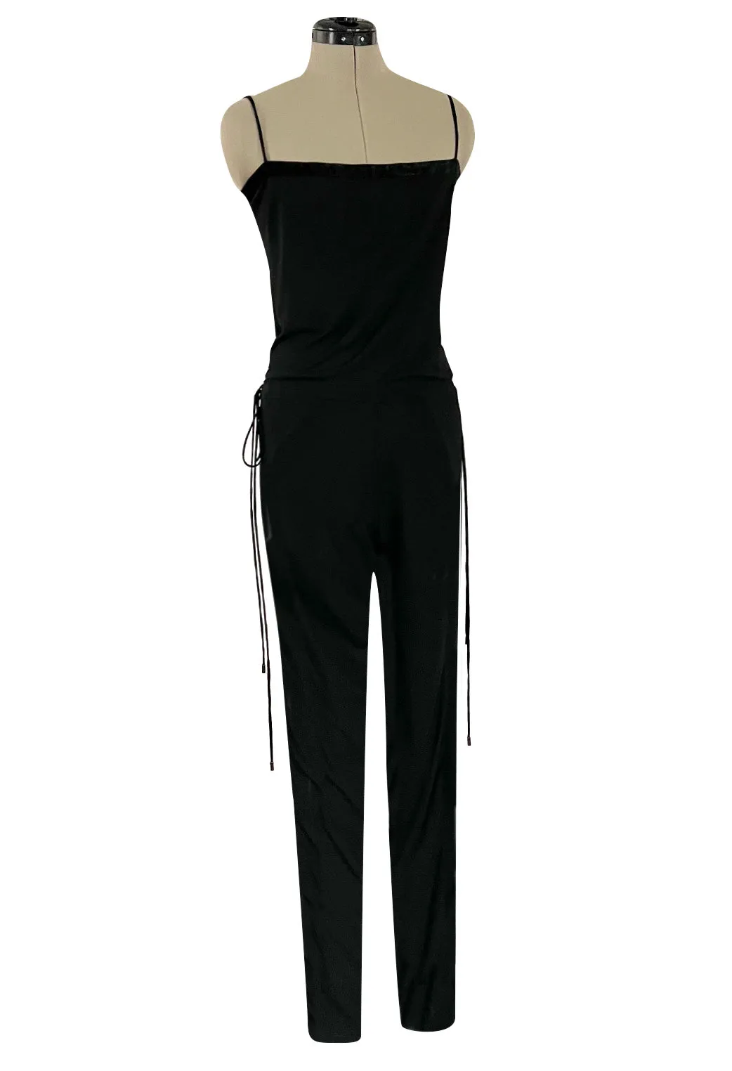 Fall 2009 Gucci by Frida Giannini Ad Campaign Black Jersey Draped Back Jumpsuit