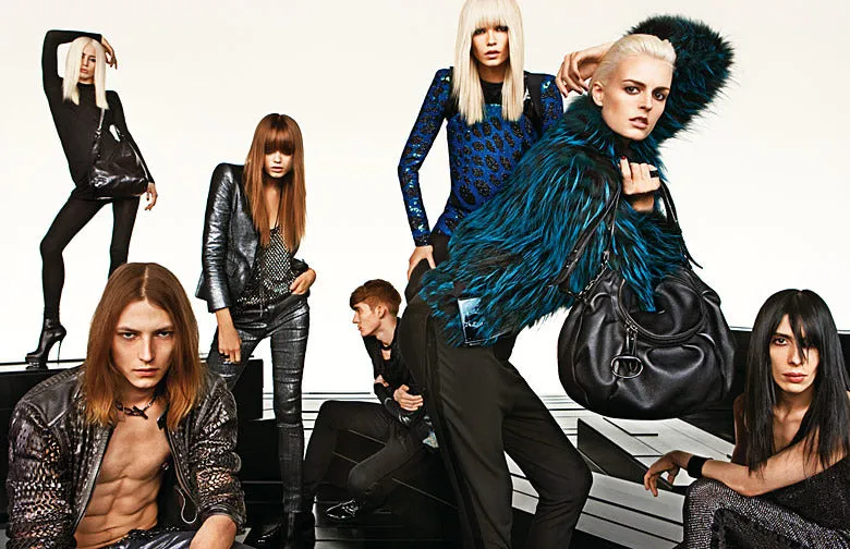 Fall 2009 Gucci by Frida Giannini Ad Campaign Black Jersey Draped Back Jumpsuit