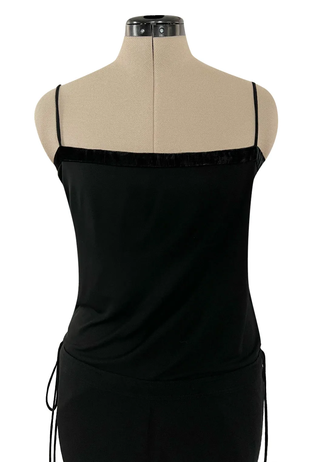 Fall 2009 Gucci by Frida Giannini Ad Campaign Black Jersey Draped Back Jumpsuit