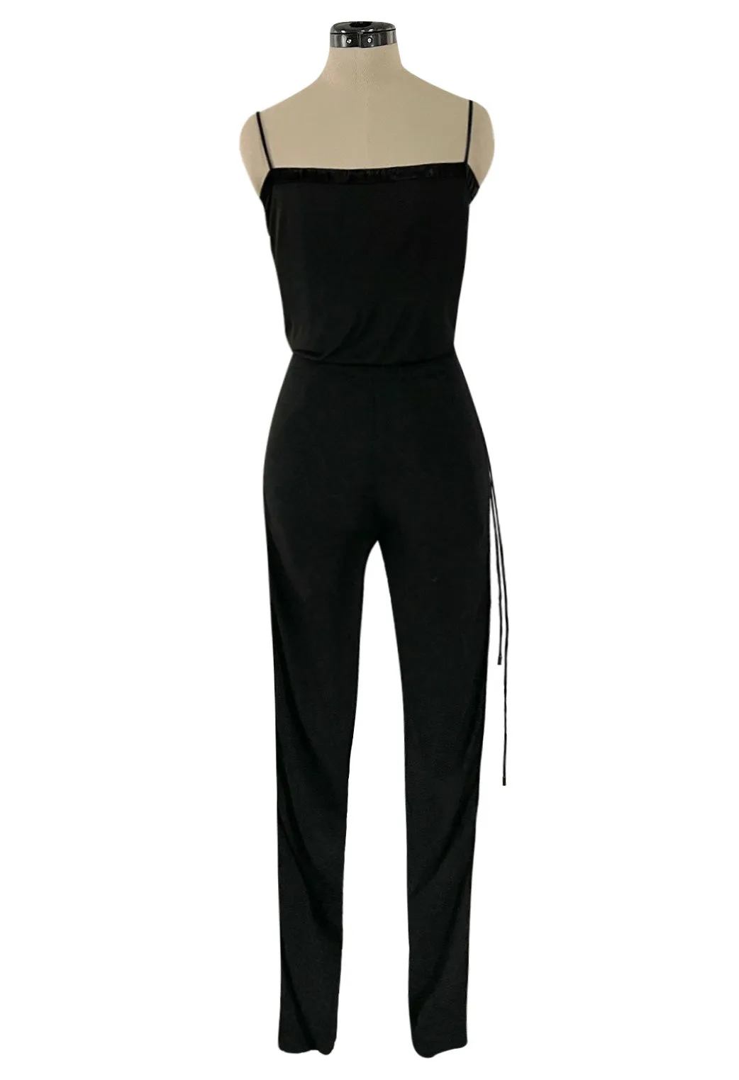 Fall 2009 Gucci by Frida Giannini Ad Campaign Black Jersey Draped Back Jumpsuit