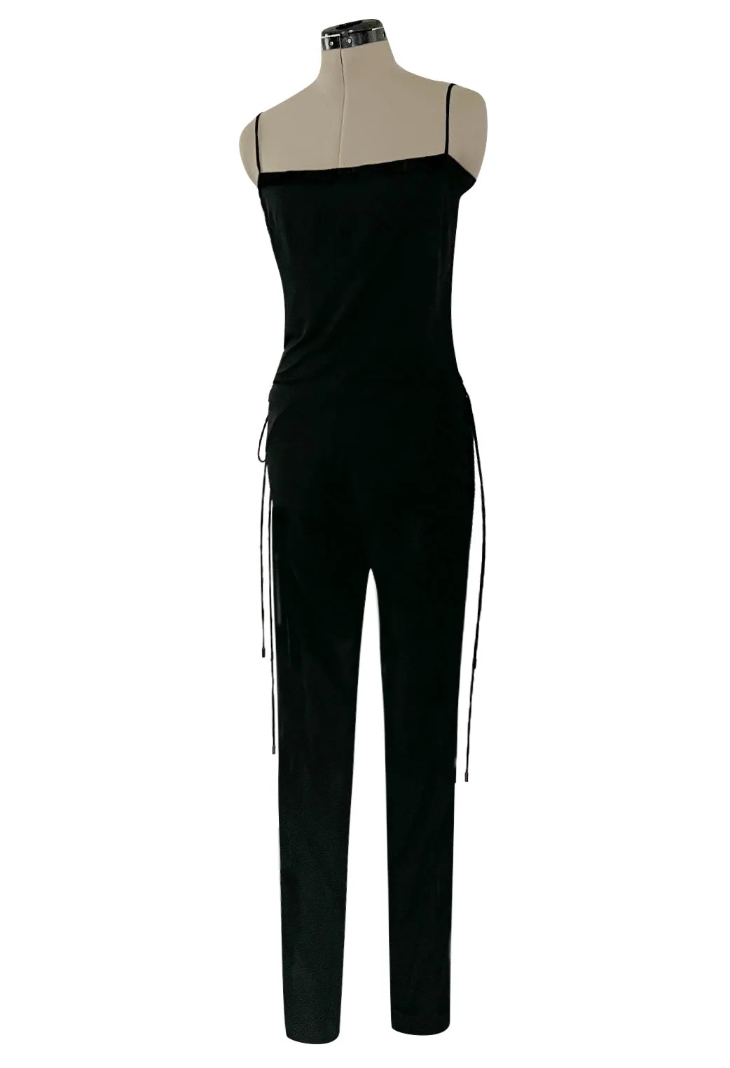 Fall 2009 Gucci by Frida Giannini Ad Campaign Black Jersey Draped Back Jumpsuit