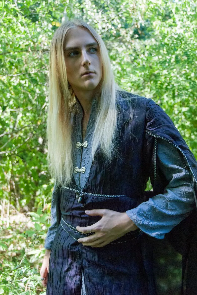 Fantasy male elven viscose Elrond costume