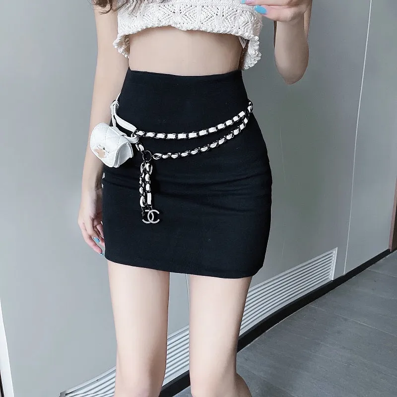 Fashion high waist skirt KF82155