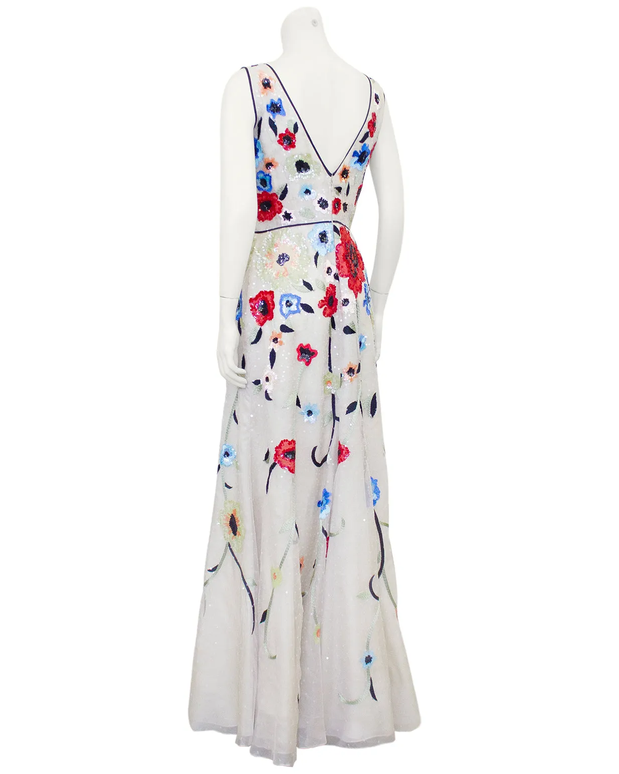 Floral Beaded Gown