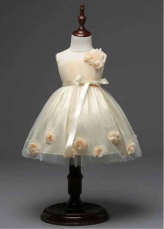 Flower Girl Dresses With Handmade Flowers