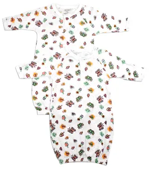 Girls Print Infant Gowns - 2 Pack 912G