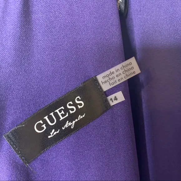 Guess Lace Scoop Neck 3/4 Sleeve Dress Size 14