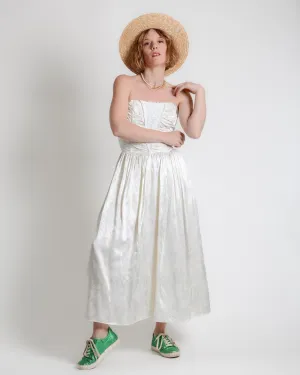 Gunne Sax 80s Strapless Evening Dress