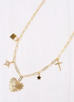 Haney Charm Necklace GOLD