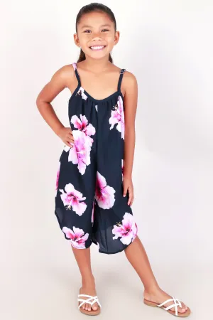 HIBISCUS NO WAIST JUMPSUIT | KIDS SIZE 2T-4T