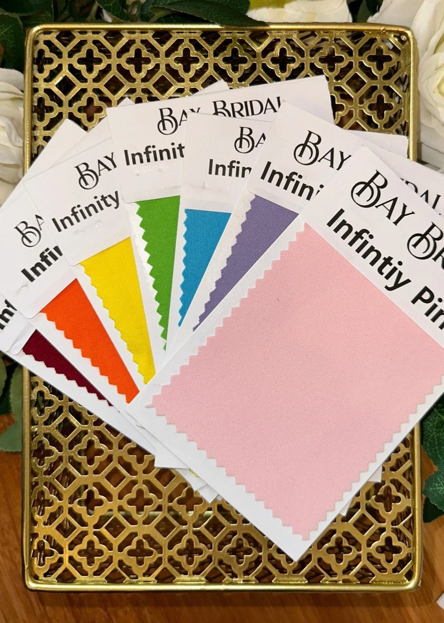 Infinity Gown Fabric Swatches