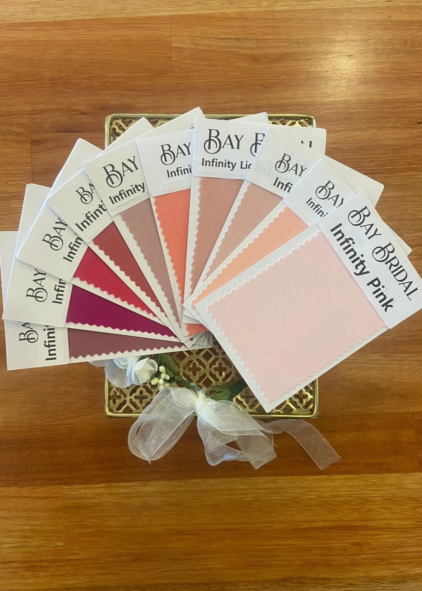 Infinity Gown Fabric Swatches