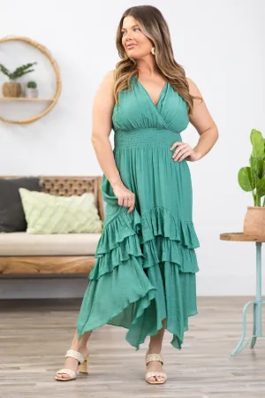Jade Smocked Waist Midi Dress
