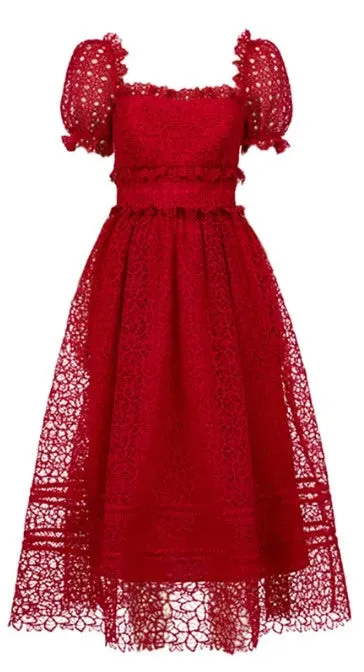 Jenna Flower Lace Dress