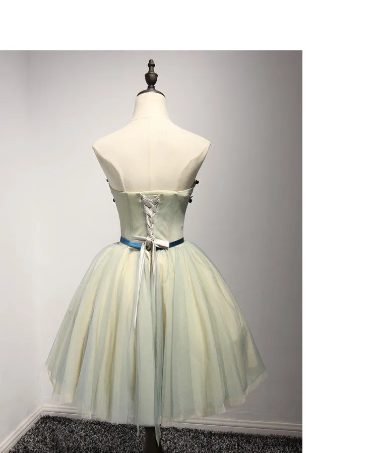 Junior Sweetheart Lovely On Sale Tulle Short Homecoming Dresses, BG51593