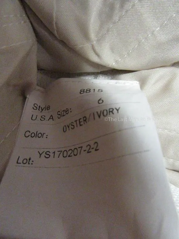 Justin Alexander 8815 size 6