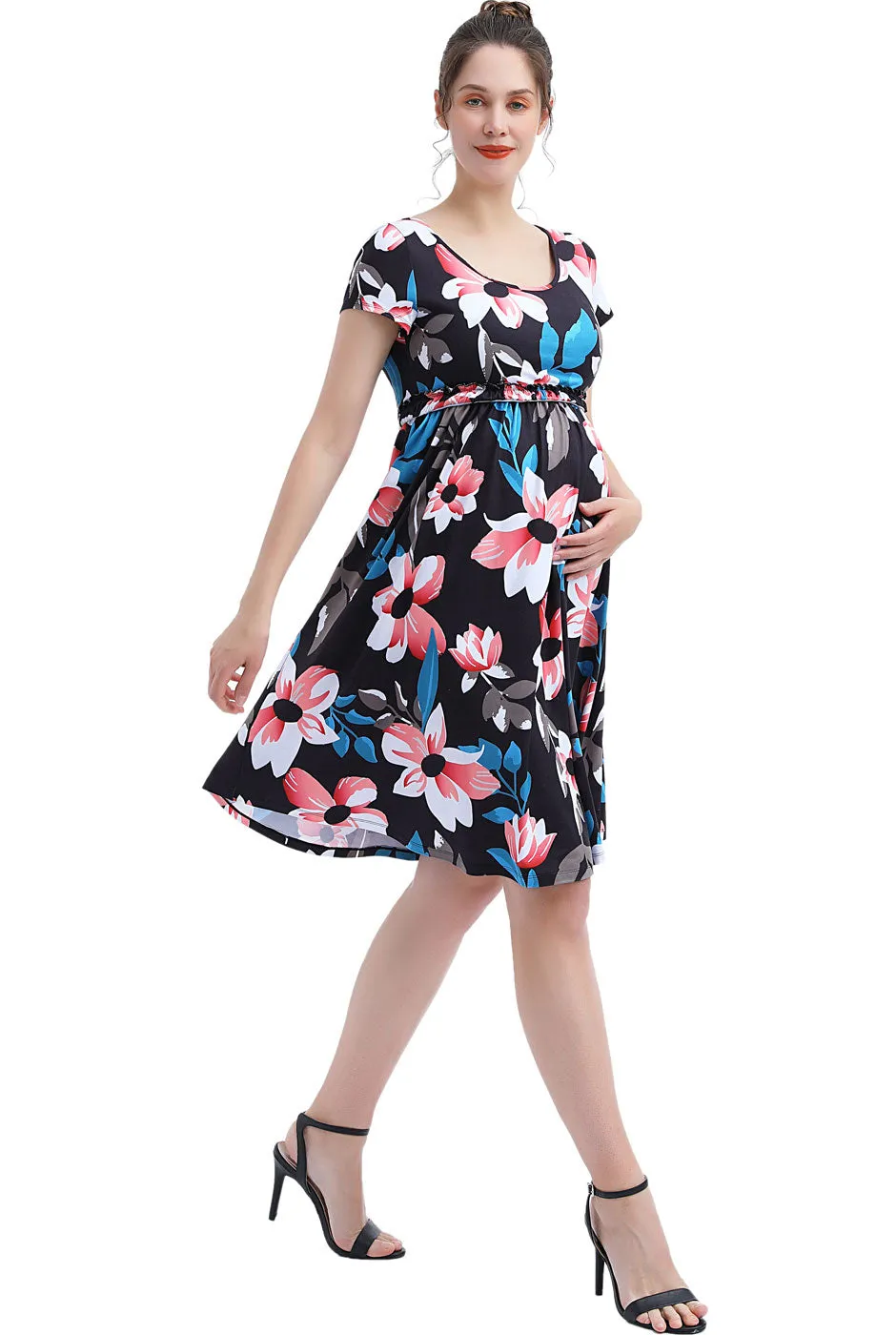 Kimi   Kai Maternity "Astrid" Nursing Skater Dress