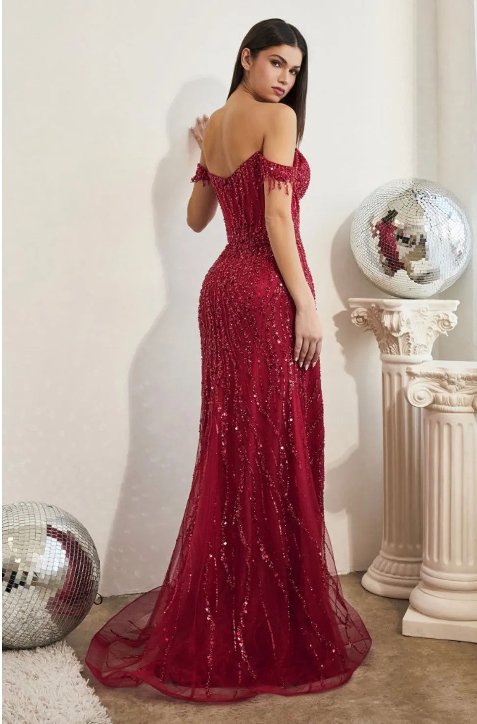 LaDivine by Cinderella Divine CD0203 Evening Gown
