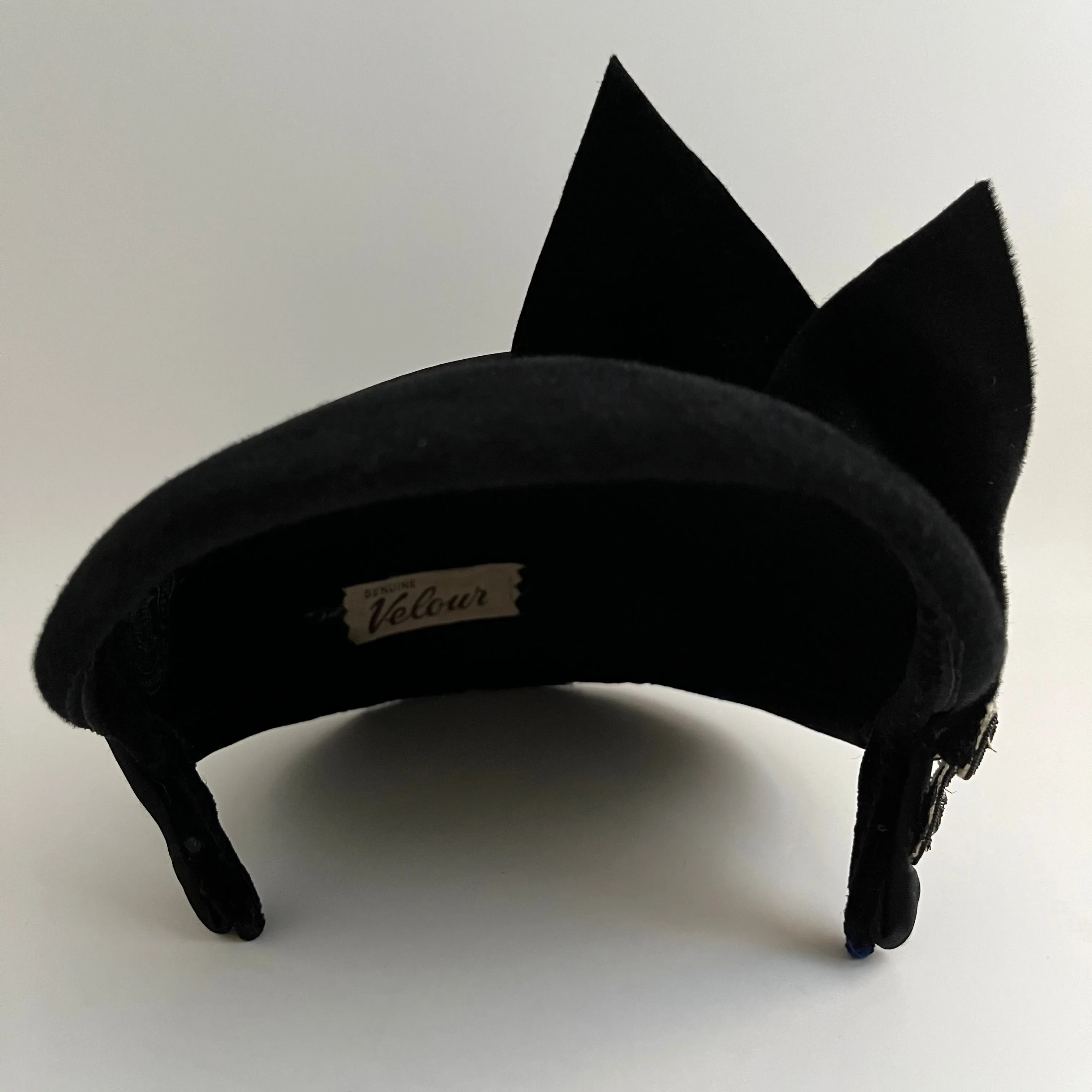 Late 40s/ Early 50s Velour Cocktail Hat