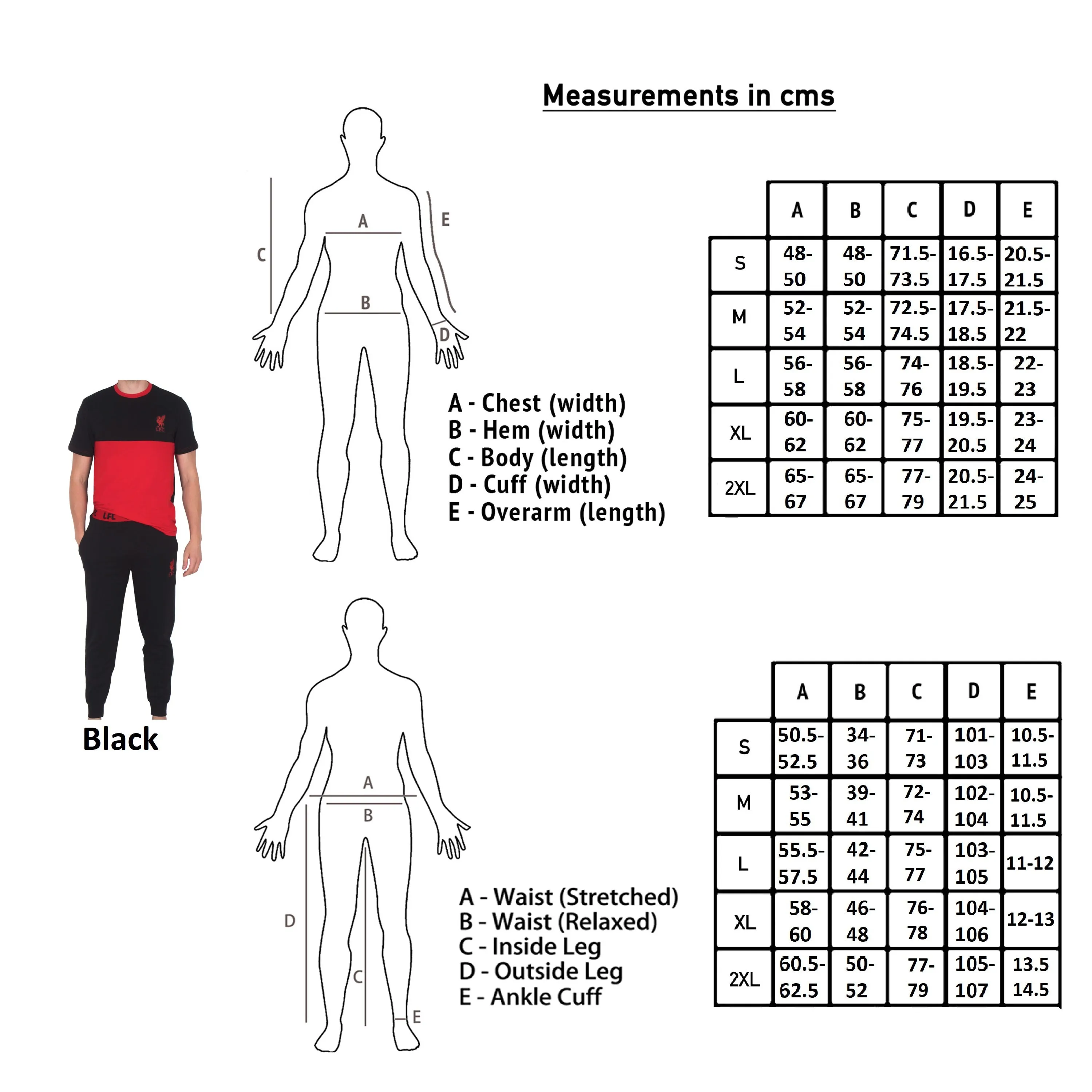Liverpool FC Mens Pyjamas Long